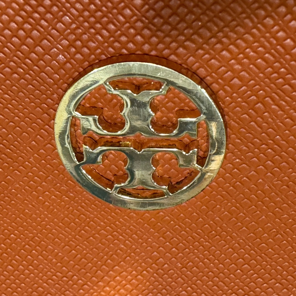 Tory Burch Orange Eyeglass Case: Semi Hard: Used - Picture 9 of 9